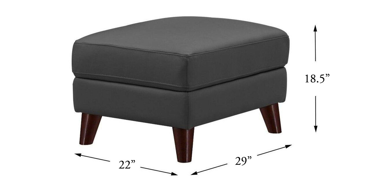 Laguna Leather Sofa Collection, Steel Gray